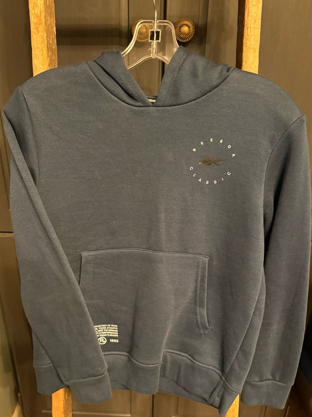 Reebok Classic Boys Navy Pullover Hoodie